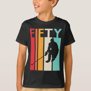 50th Birthday Gift Vintage Hockey  50 Year Old Bir T-Shirt