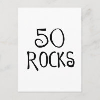 50th birthday gifts, 50 ROCKS
