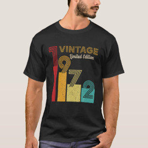 50Th Birthday Gifts 50 Years Old Vintage 1972 Birt T-Shirt