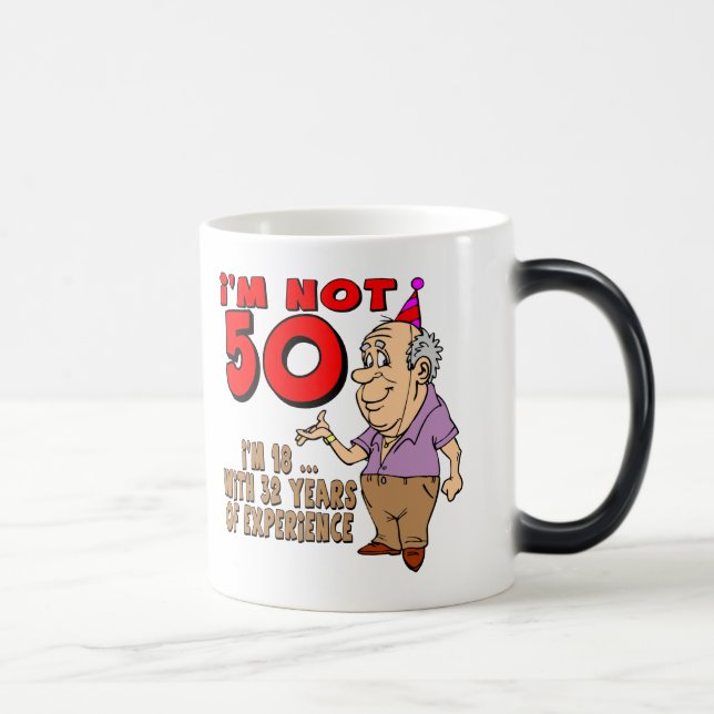 50th Birthday Gifts Magic Mug (Right)