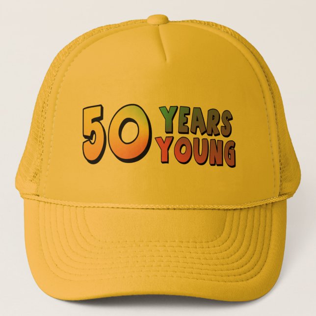 50th Birthday Gifts Trucker Hat (Front)