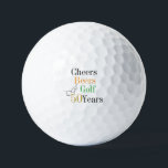 50th Birthday Golf Cheers Beers Minimal Golf Balls<br><div class="desc">This is a cool and modern, 50th birthday, golf design. It is a simple, minimal design, in classic black and white, with pops of gold, orange and green. Perfect for a cool and fun, golf and beer themed, 50th birthday gift or party accessory and ideal as birthday keepsakes or party...</div>