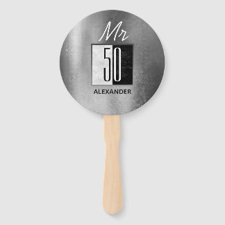 50th Birthday Hand Fan