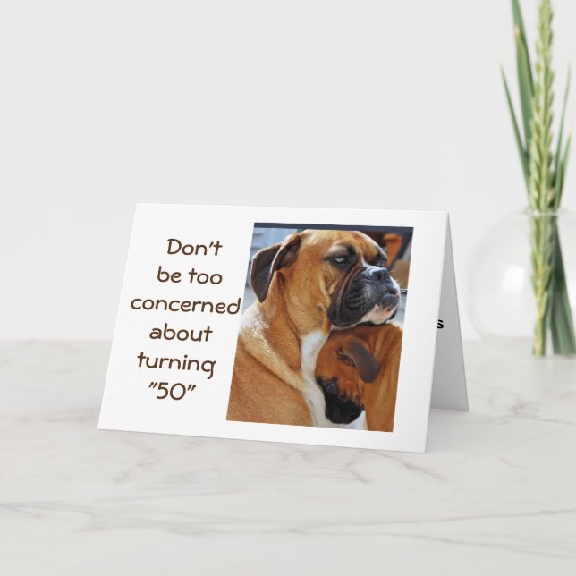 **50th BIRTHDAY HUMOR** FOR YOU Card (Front)