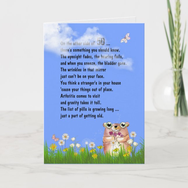 50th Birthday Humour Getting Old Card (Front)