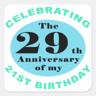 50th Birthday Humour Square Sticker