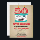 50th Birthday Invitation Funny Cake Casual Mens<br><div class="desc">A funny cartoon birthday cake 50th birthday invitation for a husband,  friend,  father or grandad or ladies,  too!</div>