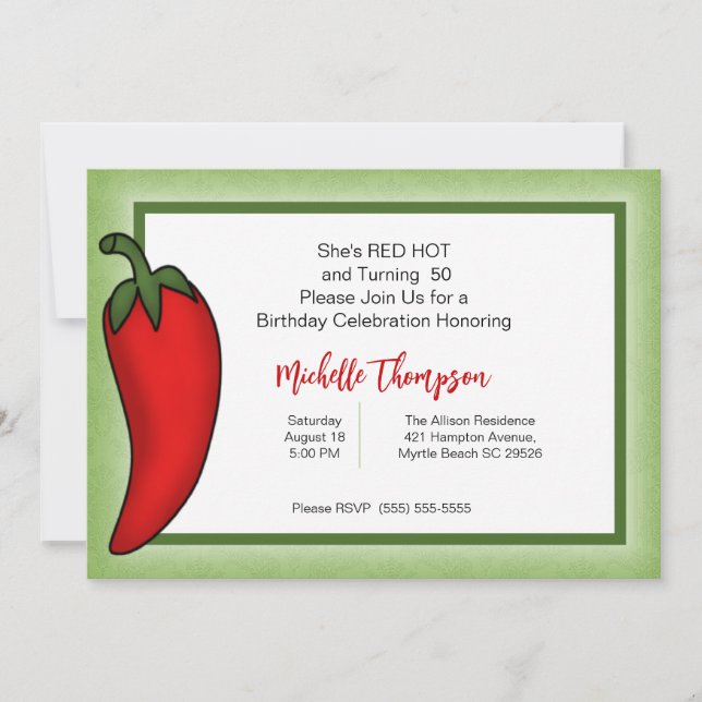 50th  Birthday Invitations (Front)