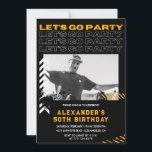 50th birthday invitations Men Photo Spray paint<br><div class="desc">50th birthday invitations Men Photo Spray paint</div>