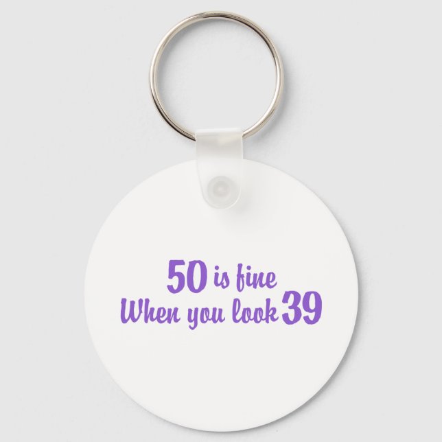 50th Birthday Key Ring (Front)