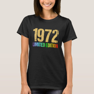 50th Birthday Ladies Gents 50 Years Vintage 1972 T-Shirt