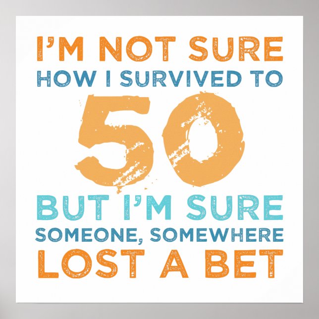 50th Birthday Legend Poster (Front)