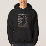 50th Birthday Legends August 1975 50 Years Old Dog Hoodie<br><div class="desc">50th Birthday Legends August 1975 50 Years Old Dog Lover</div>