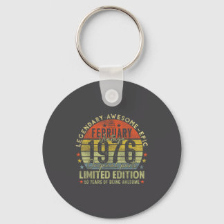50th Birthday Legends February 1996 Vintage 50 Yea Key Ring