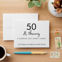 50th Birthday Lotto Envelope | 50 & Thriving 