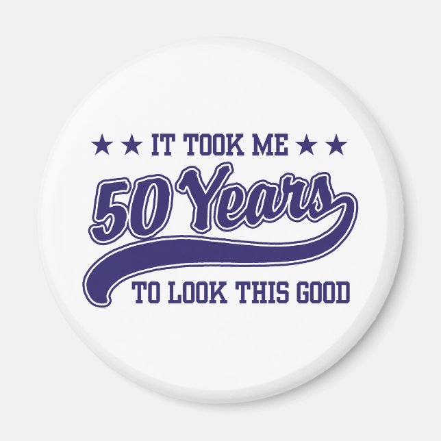 50th Birthday Magnet (Front)