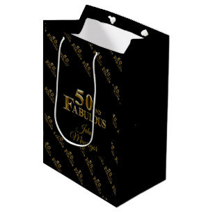 50th Birthday Medium Gift Bag