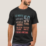 50th Birthday Men & Women Funny 50 Years Old T-Shirt<br><div class="desc">50th Birthday Men & Women Funny 50 Years Old</div>