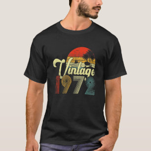50th Birthday Men Women Vintage 1972 50 Year Old T-Shirt