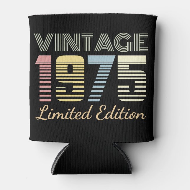 50TH BIRTHDAY Men's Basic T-Shirt Can Cooler (Front)