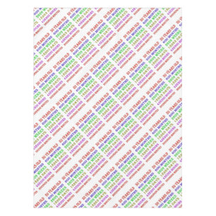 50th Birthday Milestones Tablecloth