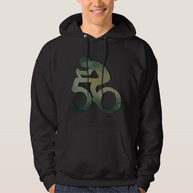50th Birthday Mountain Bike Tour Cycling Lover Bic Hoodie (Front)