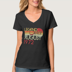 50th Birthday My 50 Years Old Legend Since August  T-Shirt