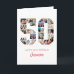 50th Birthday Number 50 Photo Collage Personalised Card<br><div class="desc">Celebrate momentous 50th Birthday with this cute card. It's a personalised photo collage birthday card that allows you to create a truly unique and memorable design. This customisable template lets you insert your own cherished photos, capturing the precious moments throughout the year. This custom card is perfect for commemorating your...</div>