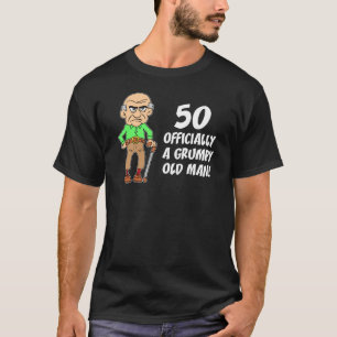 50th Birthday Officially Grumpy Old Man T-Shirt