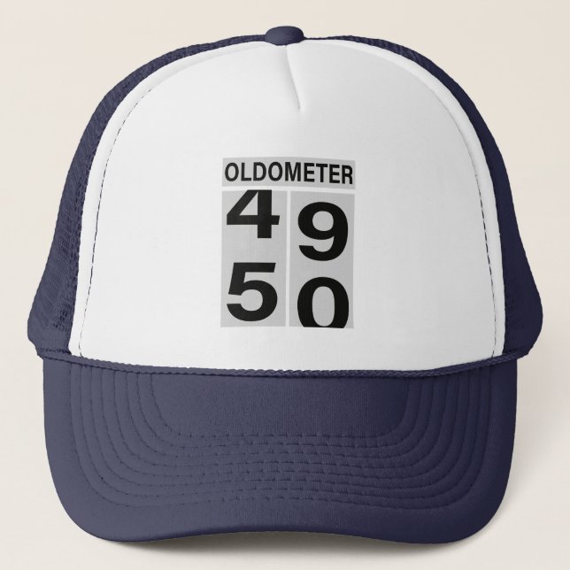 50th Birthday Oldometer Hat (Front)