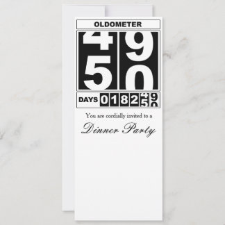 50th Birthday Oldometer Invitation
