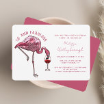 50th Birthday Party 50 and Fabulous Pink Flamingo Invitation<br><div class="desc">Customise this cute 50th birthday party flamingo invitation to create a one-of-a-kind invite for your milestone birthday party celebration. Add your party details by clicking on the "Personalise" button.</div>