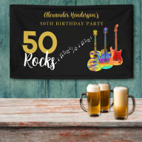 50th Birthday Party 50 Rocks Personalised