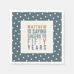 50th birthday party accessories decor napkin