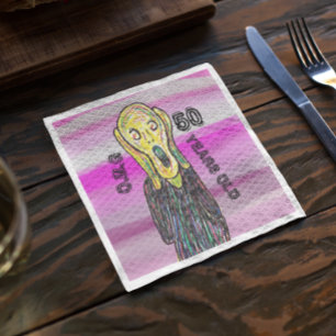 50th birthday party decorations napkin