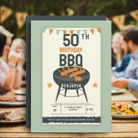 50th Birthday Party for Men Backyard BBQ Rustic