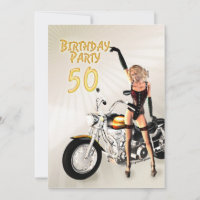 50th Birthday party Invitation