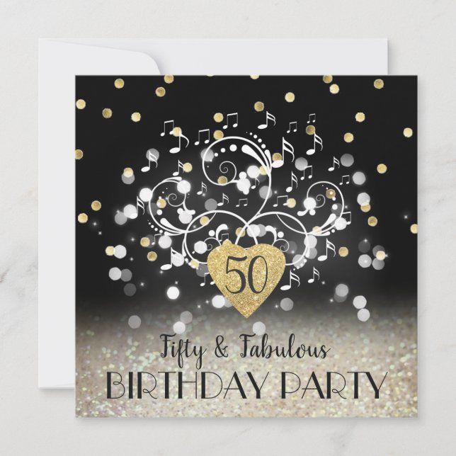 50th birthday party invitation (Front)