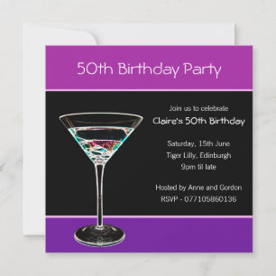 50th Birthday Party Invitation