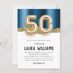 50th Birthday Party Invitation