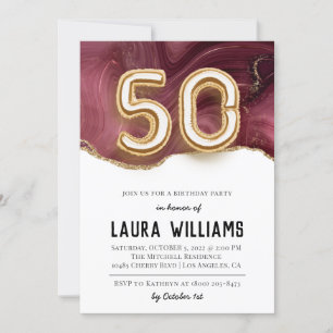 50th Birthday Party Invitation