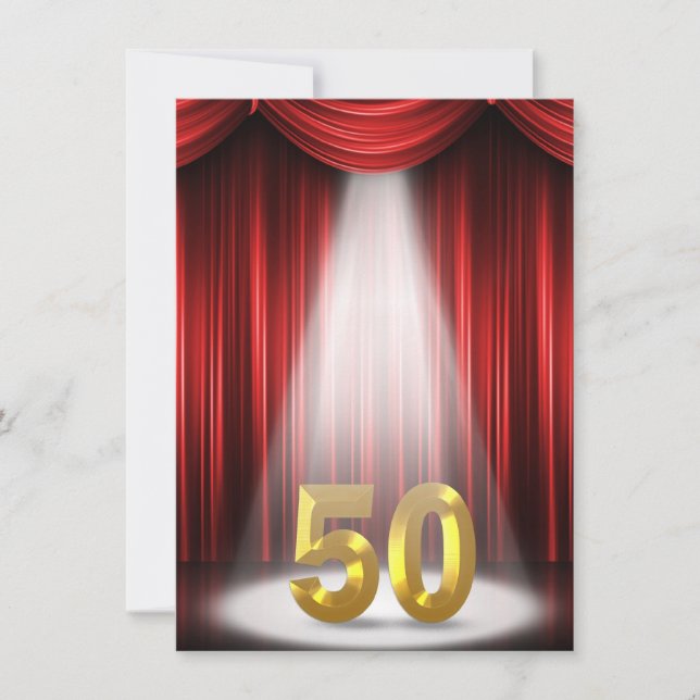 50th Birthday Party Invitation (Front)
