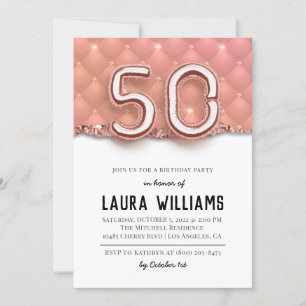 50th Birthday Party Invitation