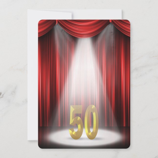 50th Birthday Party Invitation (Front)