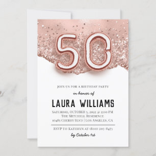 50th Birthday Party Invitation
