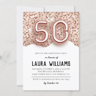50th Birthday Party Invitation