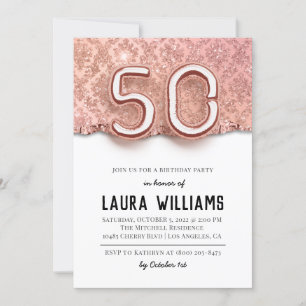 50th Birthday Party Invitation