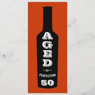 50th Birthday Party Invitation Aged to Perfection