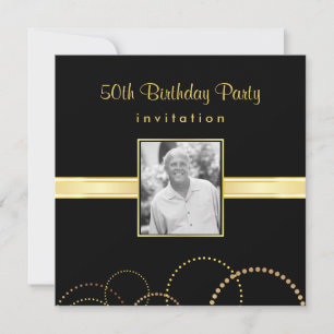 50th Birthday Party Invitation - Photo Optional