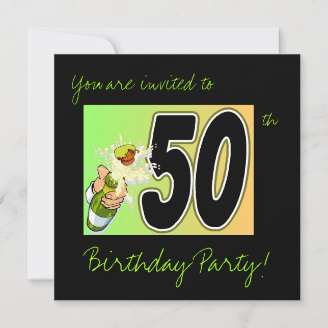 50th Birthday Party Invitations (Front)